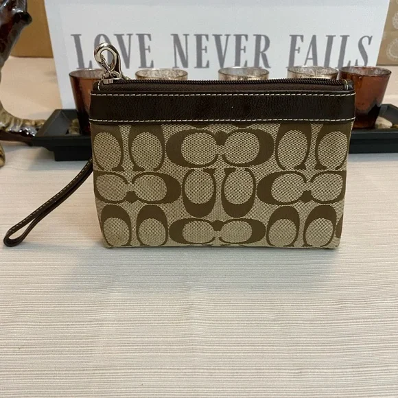 Coach Wristlet, Brown - Picture 2 of 4